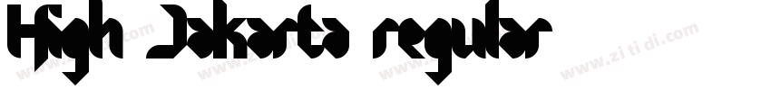 High Jakarta Regular字体转换